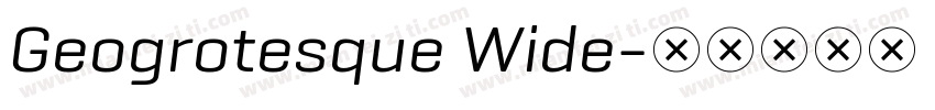 Geogrotesque Wide字体转换